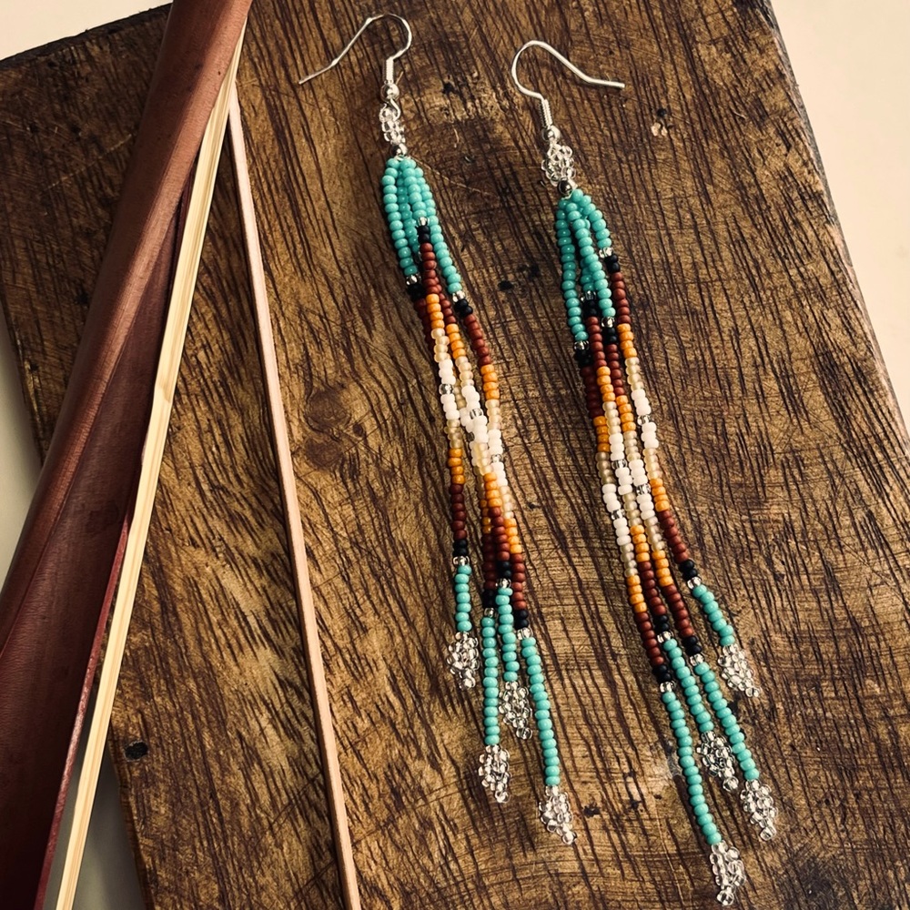 New Handmade Long Fringe Earrings